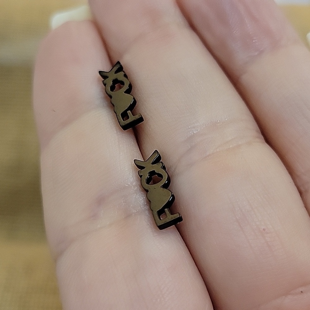 F BOMB Profanity Stud Earrings, choice of color - Picture 6 of 9